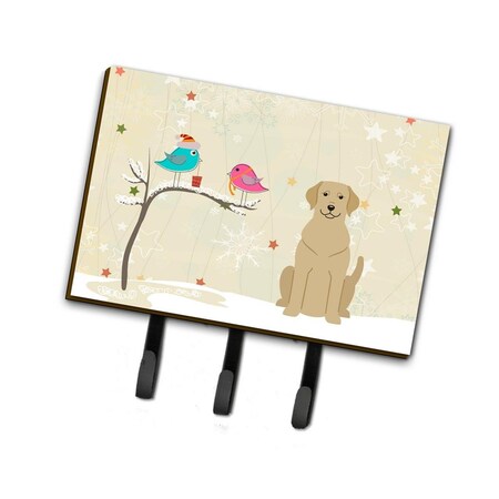Carolines Treasures Christmas Presents Between Friends Yellow Labrador Leash or Key Holder BB2527TH68
